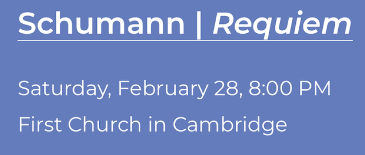 Masterworks Chorale - Schumann Requiem